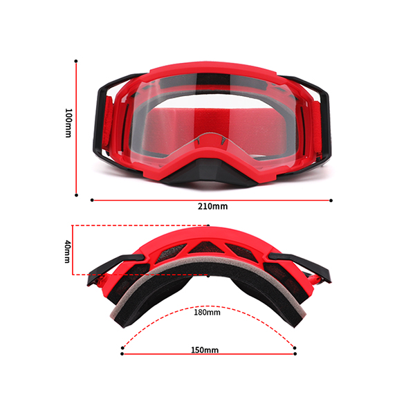 Óculos de motocross transparentes antiembaçantes off road - Bang Long