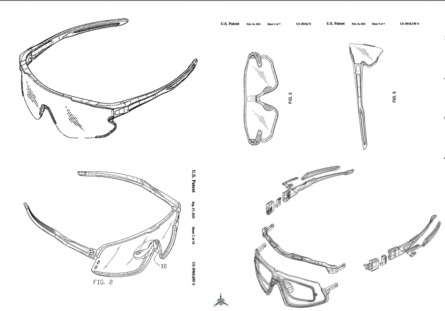 Óculos de sol personalizados com design 3D