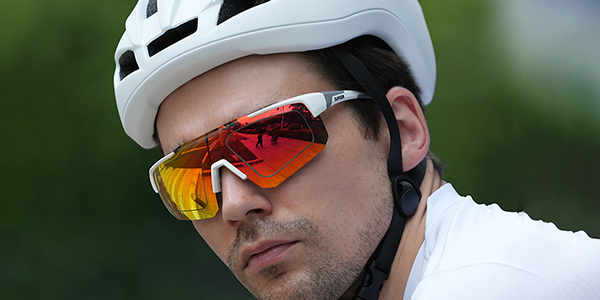 Óculos de sol polarizados reflexivos com lentes grandes para ciclismo esportivo - Bang Long