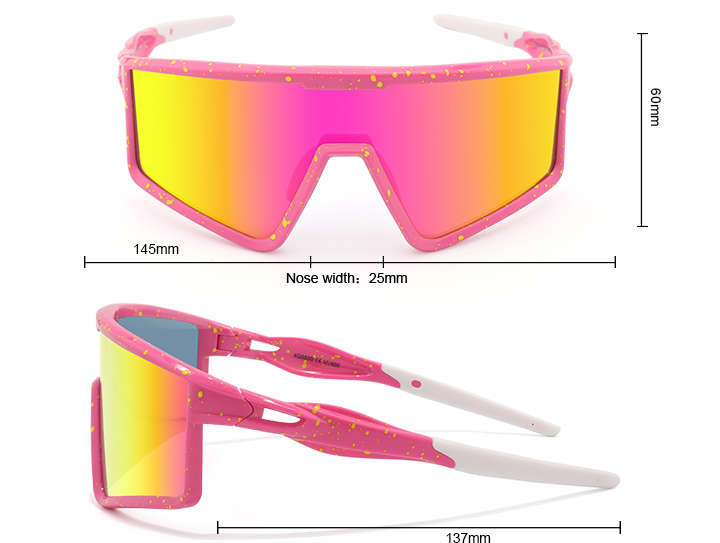 Óculos de sol esportivos MTB espelhados com ótima vista - Bang Long